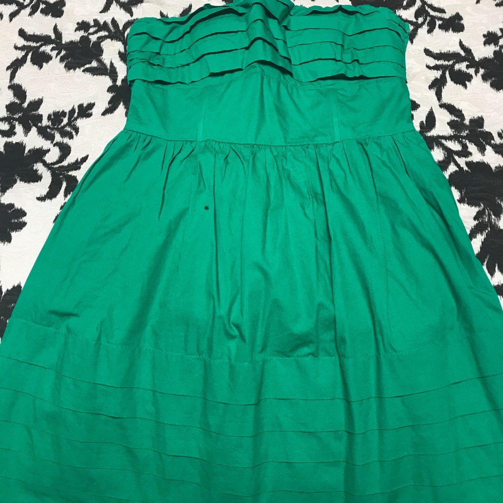 Jack by BB Dakota Strapless Galant Green Dress